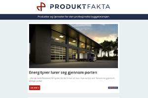 Energibesparende industriporter | Lanserer ekte norskskifer | Komprimerende avfallsbeholder