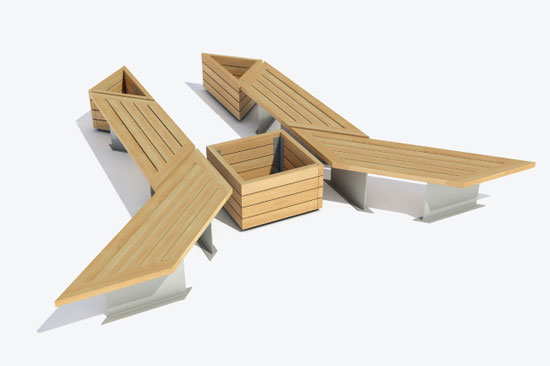 Norfax AS : Urban Elements, en fleksibel gatem�bel serie.