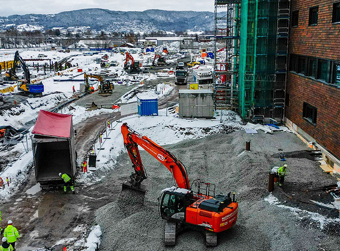 Nybygg av sykehus på Brakerøya i Drammen