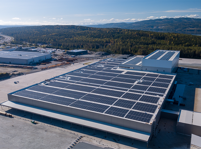 Nybygg av logistikkbygg på Holmenga i Eidsvoll