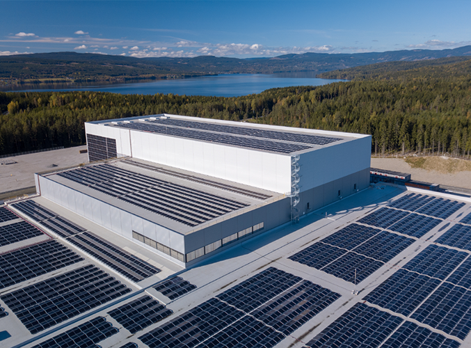 Nybygg av logistikkbygg på Holmenga i Eidsvoll