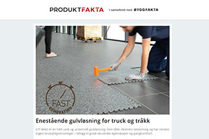 Enestående gulvløsning for truck og tråkk | Miljøvennlig og slitesterk tildekking | Cosentino – Silestone® Loft | Fleksibelt byggestillas | Måleutstyr for energioppfølging EOS