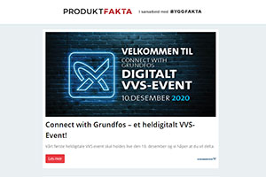 Heldigitalt VVS-event med Grundfos | Moskus dekkeplate på rull | Radiatorer for elektrisk varme | Lasere og GPS/GNSS enheter fra Spectra | LITEX membranprodukter