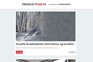 Visuelle fasadenyheter | Listefritt med Sørlandslisten | Sunt inneklima | GTI MAX – enestående gulvløsning | Elektronisk mannskapsliste