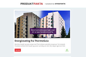 Energicoating fra Thermogaia | Sørlandslisten, en treffsikker leverandør | Isolasjon til kompakte tak | EASY Spilepanel | Fuging og tetting på byggeplassen