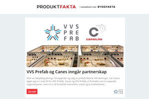 VVS Prefab og Canes inngår partnerskap | Tarkett lanserer en ny og unik LVT-kolleksjon | Svalson Open