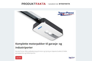 1 av 4 nordmenn glemmer å drikke vann | Motorpakker til garasje- og industriporter | Utslippsfri byggvarme