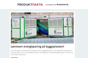 Lønnsom energisparing | Effektivt inneklima | Dekkeplate til byggeplassen