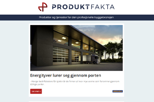 Energibesparende industriporter | Lanserer ekte norskskifer | Komprimerende avfallsbeholder