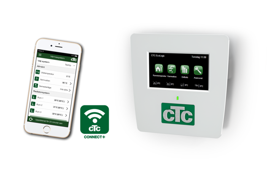 Styring for CTC-varmepumper