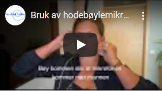 Bruk av hodebøylemikrofon