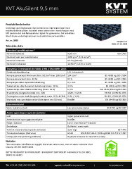 Datablad KVT AkuSilent 9,5 mm