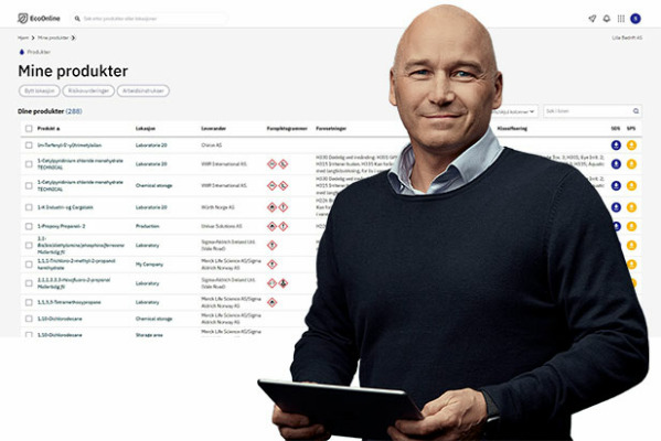 Programvare for kjemikaliehåndtering: EcoOnline Chemical Manager