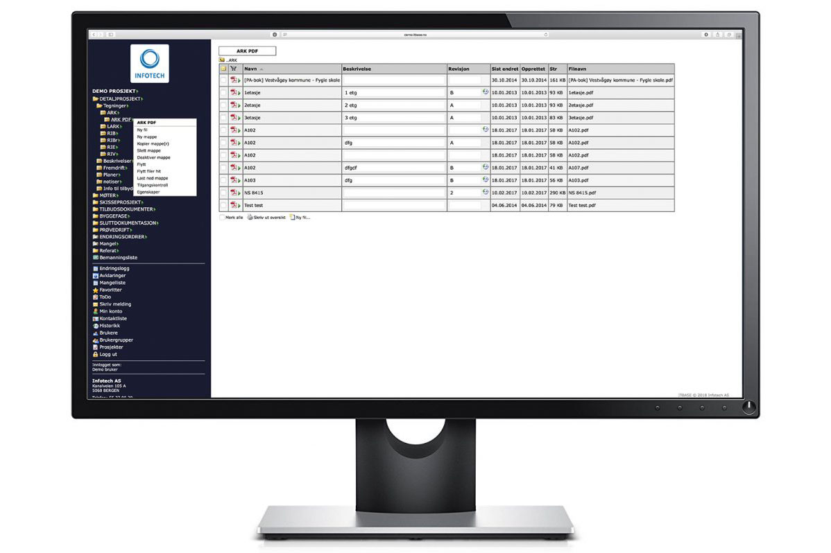 ITBASE Prosjektweb