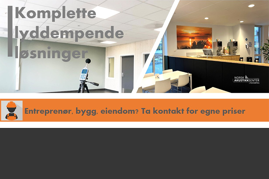 Komplette lyddempende løsninger!