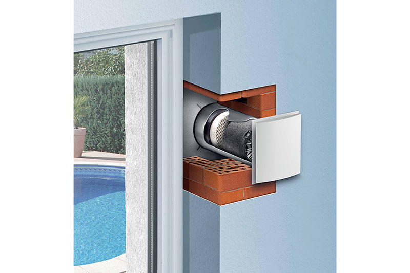 Lunos sikrer frisk luft i hele huset. Balansert ventilasjon – rett i veggen!