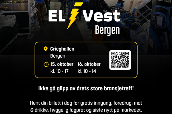 Møt Coromatic på El i Vest i Bergen 15-16 oktober 2025!