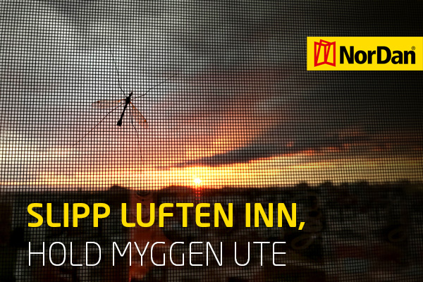 NorDan myggnetting - slipp luften inn, hold myggen ute