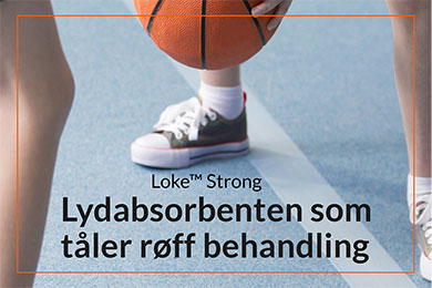 Nyhet! Effektiv lydabsorbent som tåler røff behandling