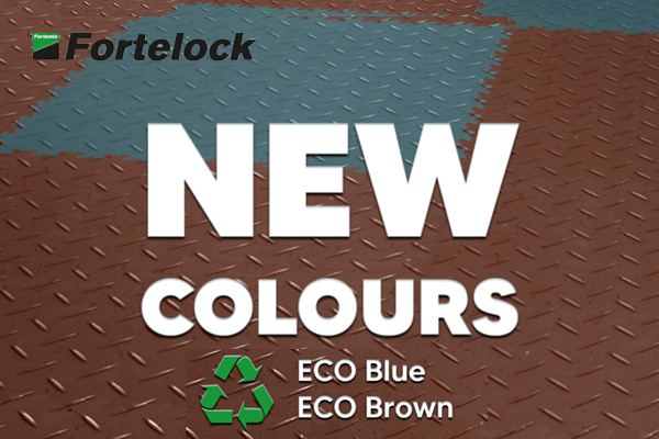 NYHET – Fortelock PVC-fliser i nye ECO Blå og ECO Brun farger