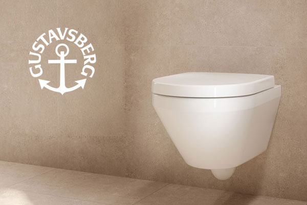 Nyhet! Vegghengt virvelspyling fra Gustavsberg