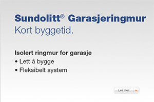 Sunde lanserer ny garasjeringmur