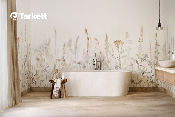 Tarkett relanserer Aquarelle i en ny og forbedret våtromskolleksjon der design møter funksjon.