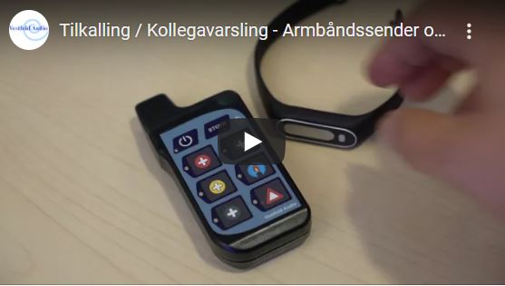 Tilkalling / Kollegavarsling - Armbåndssender og Junior Lommevibrator