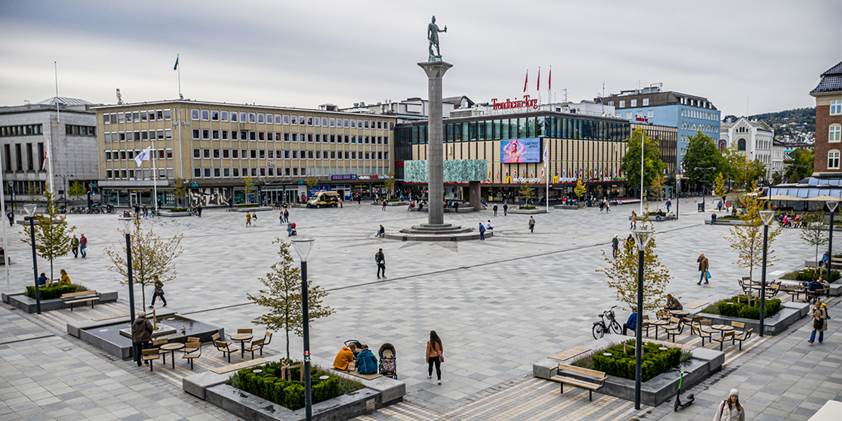 Vestremøbler til det prisvinnende Torvet i Trondheim
