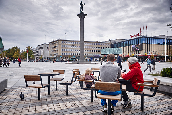 Vestremøbler til det prisvinnende Torvet i Trondheim