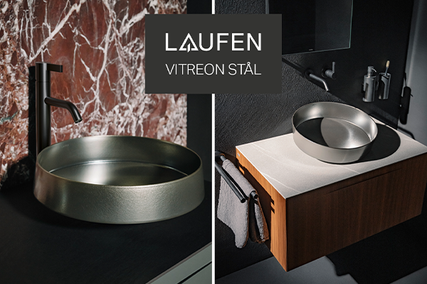 VITREON-stål åpner nye designmuligheter hos LAUFEN