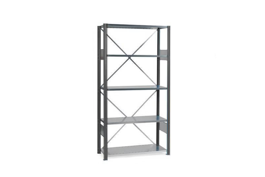 Lagerhylle stålmann - galvaniserte hylleplater: Ferdige seksjoner EAB