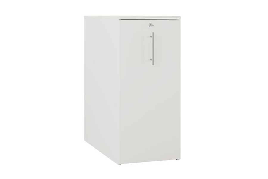 Milano uttrekkskap, hvit laminat - Lotuss