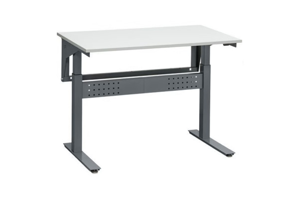 Motordrevet arbeidsbord W200 med Laminatplate og påbygningsramme - WFI