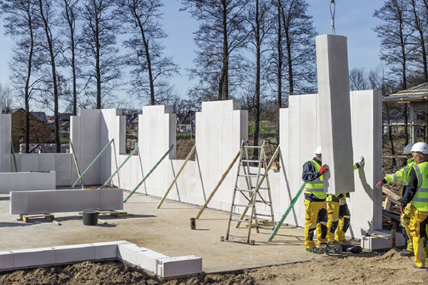 Xellas stående veggelementer gir raskere boligbygging med høyere kvalitet